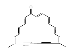 9,14-dimethylcyclononaadeca-2,4,6,8,14,16,18-heptaene-10,12-diynone Structure