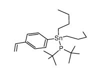 dibutyl-p-styryltin di-t-butylphosphine Structure