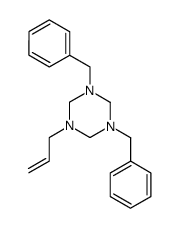 1-allyl-3,5-dibenzyl-1,3,5-triazacyclohexane Structure