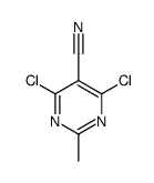 2-甲基-4,6-二氯嘧啶-5-甲腈结构式