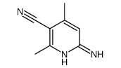 6-氨基-2,4-二甲基-3-氰基吡啶结构式