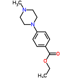 4-(4-甲基-哌嗪基)-苯甲酸乙酯结构式