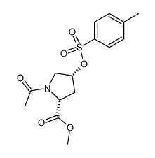 N-Acetyl-allo-4-(p-toluenesulfonyloxy)-D-proline Methyl Ester Structure