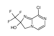 8-chloro-2-(trifluoromethyl)-2,3-dihydroimidazo[1,2-a]pyrazin-2-ol结构式