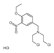 BENZYLAMINE, N,N-BIS(2-CHLOROETHYL)-4-ETHOXY-3-NITRO-, HYDROCHLORIDE Structure