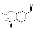 3-甲氧基-4-硝基苯甲醛结构式