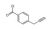 4-(氰基甲基)-苯甲酰氯(9ci)结构式