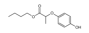 n-butyl 2-(4-hydroxyphenoxy)propionate结构式