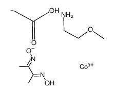 (carboxymethyl)(2-methoxyethylamine)bis(dimethylglyoximato)cobalt(III) Structure