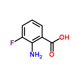 2-氨基-3-氟苯甲酸结构式
