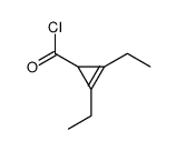 2-Cyclopropene-1-carbonyl chloride, 2,3-diethyl- (9CI)结构式