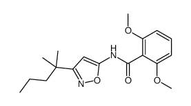 2,6-dimethoxy-N-[3-(2-methylpentan-2-yl)-1,2-oxazol-5-yl]benzamide Structure