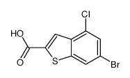 6-bromo-4-chloro-1-benzothiophene-2-carboxylic acid Structure