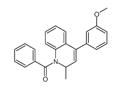 [4-(3-methoxyphenyl)-2-methyl-2H-quinolin-1-yl]-phenylmethanone Structure
