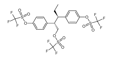 (2R*,3S*)-2,3-bis[4-[(trifluoromethanesulfonyl)oxy]phenyl]-1-pentyl Structure