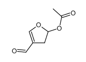 4-formyl-2,3-dihydrofuran-2-yl acetate结构式