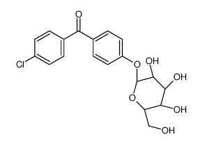 (4-Chlorophenyl)(4-(beta-D-glucopyranosyloxy)phenyl)methanone hemihydr ate结构式
