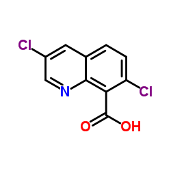 3,7-Dichloroquinoline-8-carboxylic acid Structure