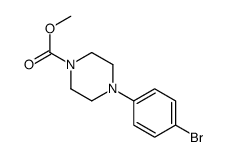 4-(4-溴苯基)哌嗪-1-羧酸甲酯结构式