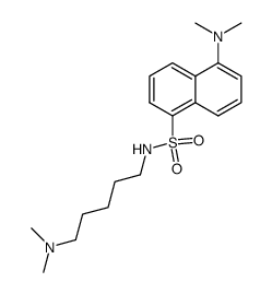 5-Dimethylamino-naphthalene-1-sulfonic acid (5-dimethylamino-pentyl)-amide Structure