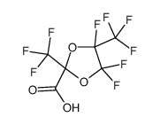 4,4,5-trifluoro-2,5-bis(trifluoromethyl)-1,3-dioxolane-2-carboxylic acid结构式