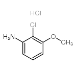 2-氯-3-甲氧基苯胺盐酸盐结构式