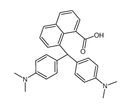 8-(4,4'-bis-dimethylamino-benzhydryl)-[1]naphthoic acid结构式