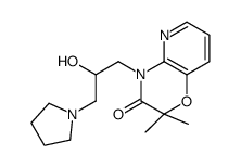 10-(2-hydroxy-3-pyrrolidin-1-yl-propyl)-8,8-dimethyl-7-oxa-2,10-diazab icyclo[4.4.0]deca-2,4,11-trien-9-one Structure
