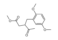 methyl-3-acetyl-4-(2',5'-dimethoxyphenyl)-butanoate Structure