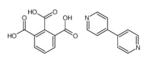 benzene-1,2,3-tricarboxylic acid,4-pyridin-4-ylpyridine Structure