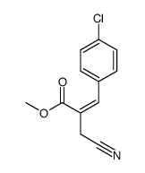 methyl 3-(4-chlorophenyl)-2-(cyanomethyl)prop-2-enoate Structure