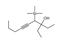 3-ethyl-4-trimethylsilylnon-5-yn-3-ol结构式