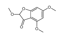 2,4,6-trimethoxy-1-benzofuran-3-one Structure