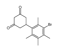 5-(3-bromo-2,4,5,6-tetramethylphenyl)cyclohexane-1,3-dione Structure