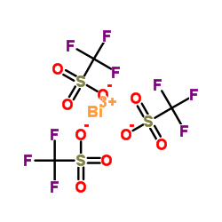 三氟甲烷磺酸铋(III)结构式