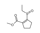 methyl 2-ethylsulfinylcyclopentene-1-carboxylate Structure