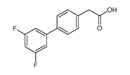 4-联苯-3,5-二氟-乙酸结构式