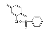 N-(2-chloro-4-oxocyclohexa-2,5-dien-1-ylidene)benzenesulfonamide结构式