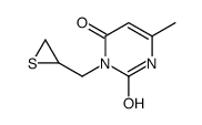 6-methyl-3-(thiiran-2-ylmethyl)-1H-pyrimidine-2,4-dione Structure