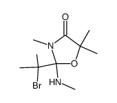 2-(1-bromo-1-methylethyl)-3,5,5-trimethyl-2-methylamino-oxazolidin-4-one Structure