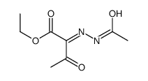 ethyl 2-(acetylhydrazinylidene)-3-oxobutanoate Structure
