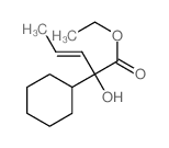 ethyl (E)-2-cyclohexyl-2-hydroxy-pent-3-enoate Structure