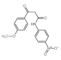 3-(4-methoxyphenyl)-N-(4-nitrophenyl)-3-oxo-propanamide结构式