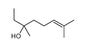 3,7-dimethyloct-6-en-3-ol structure