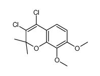 3,4-dichloro-7,8-dimethoxy-2,2-dimethylchromene Structure