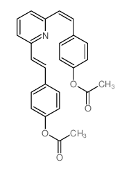 Phenol,4,4'-(2,6-pyridinediyldi-2,1-ethenediyl)bis-, diacetate (ester) (9CI) Structure