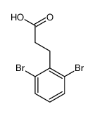 3-(2,6-二溴苯基)丙酸结构式