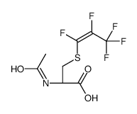 (2R)-2-acetamido-3-[(Z)-1,2,3,3,3-pentafluoroprop-1-enyl]sulfanylpropanoic acid Structure