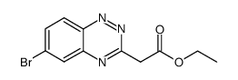 (6-Bromo-benzo[1,2,4]triazin-3-yl)-acetic acid ethyl ester Structure
