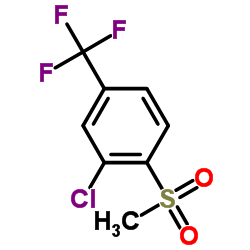 2-Chloro-4-(trifluoromethyl)phenyl methyl sulfone Structure